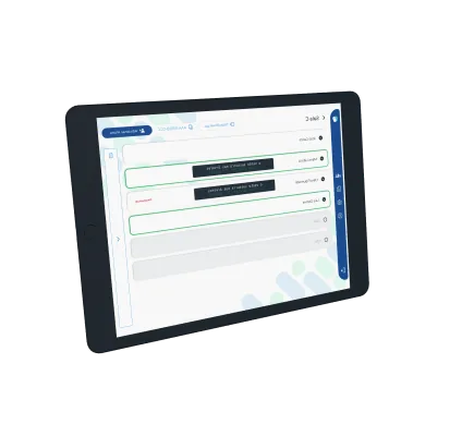 Aplicativo Sala Braille em um tablet